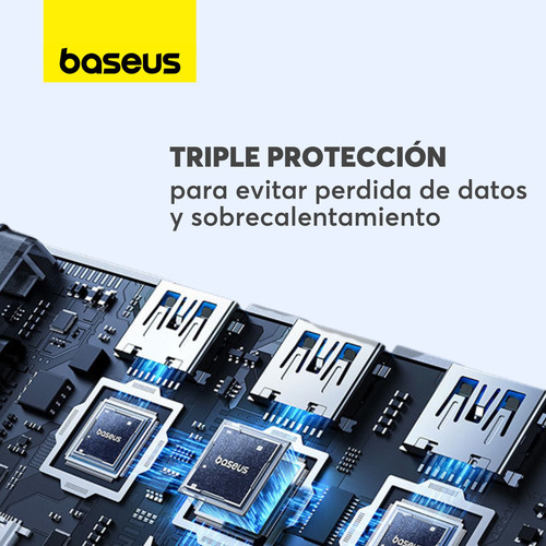 Hub Adaptador Usb-c 7 En 1 Baseus Hdmi Usb 3.0 Vga Pd