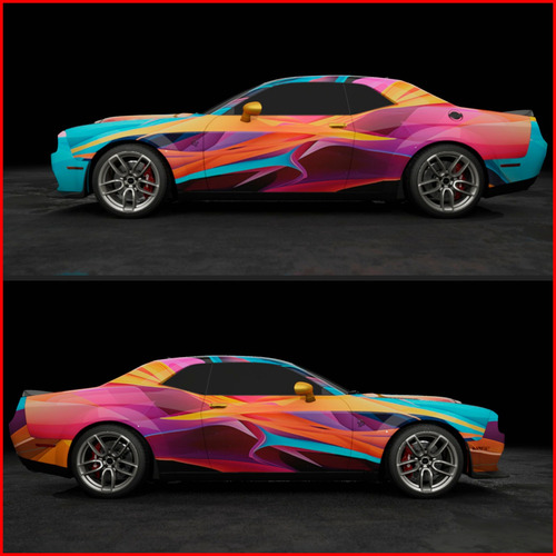 20 Metros Vinil Wrap Automotriz Hiperelástico Colorido