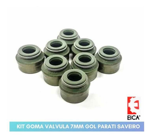 Kit Goma Válvula 7mm Gol Parati Saveiro (x8) Eica