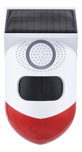 Alarma Con Sensor De Movimiento Solar: Sirena De 120 Db, Led