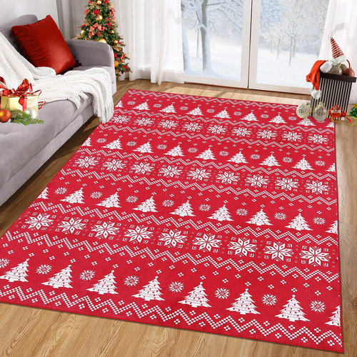 Royhome Alfombra De Area De Navidad De 5 X 7 Pies, Diseno D