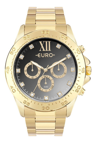 Relógio Euro Feminino Delux Dourado - Euvd34ac/4p