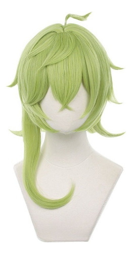 Genshin Impact Collei Cosplay Peluca Corto Pelo 35cm A