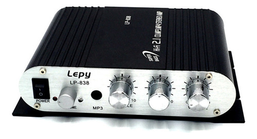 Mini Amplificador Estéreo Negro De 200 W Super Bass Para Coc