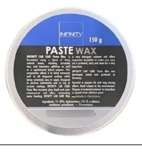 Infinity Paste Wax Cera Carnauba En Pasta 150g + Aplicador 