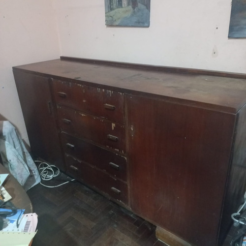 Mueble Antiguo De Guardado Madera Maciza