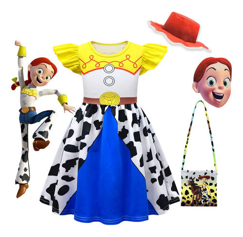 Toy Story 4 Trish Cosplay Niños Vestidos De Espectáculo De Halloween