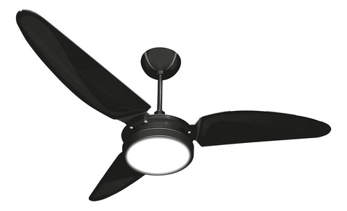 Ventilador De Teto Ventex Laura Led 18w 6500k Pás Policarbon Cor Das Pás Preto/preto Voltagem 127v