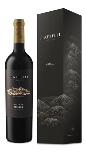 Piattelli Reserva Malbec 750 Ml Estuche Regalo 