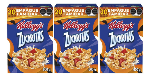 3 Cereal Kellogg's Zucaritas 600g