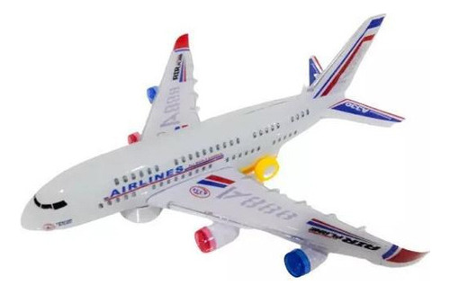 Avião Airlines A330 Brinquedo Decorativo - Luzes E Sons