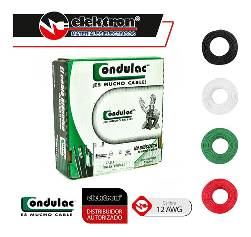 Imagen 2 de 7 de Kit 2 Cajas 100 Mts Cal 12 Condulac.