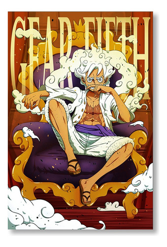 Lamina Poster Afiche A3 Monkey D Luffy Gear 5 One Piece