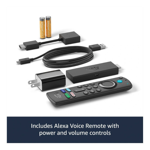 Amazon MAX Fire TV Stick 4K Max B08MQZXN1X 3.ª generación de voz 8GB negro con 2GB de memoria RAM