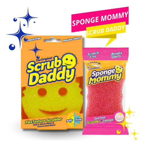 Pack Esponja Scrub Daddy + Sponge Mommy