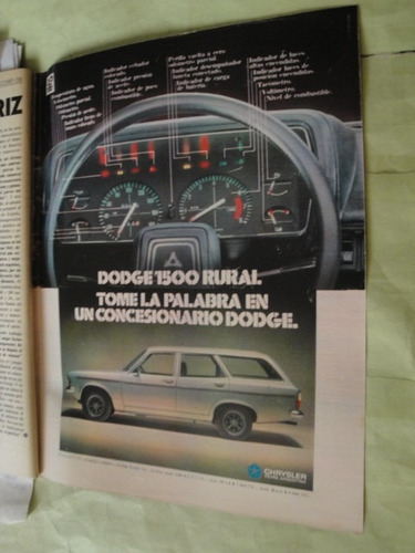 Publicidad Dodge 1500 Rural Año 1978