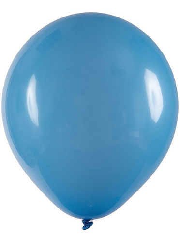 Balão Redondo 12 Diversas Cores 24 Unid Art Latex Cor Azul-celeste