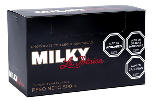 Pack X 10 Chocolate En Barra Milky 50g La Ibérica