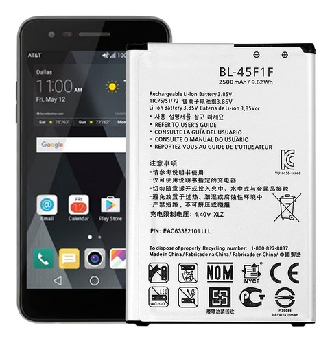 Ddong Bateria Repuesto Actualizada Para Att LG Phoenix Mah