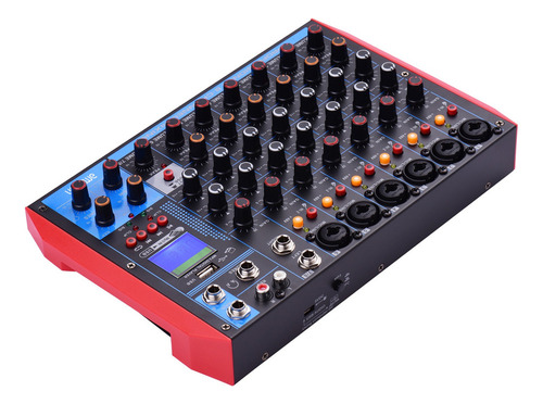Ammoon Ag-8 - Consola De Mezcla Portátil (8 Canales, Audio D