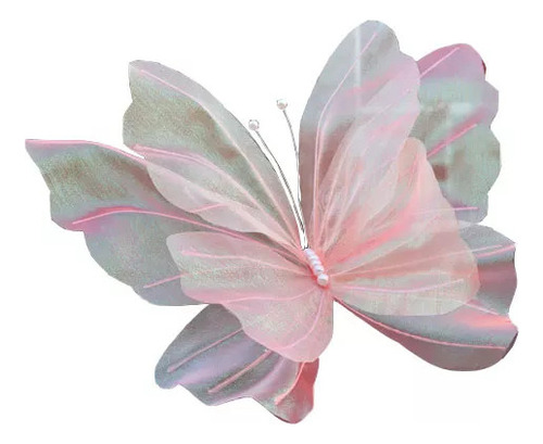 Decoración De Fiesta Con Mariposas De Seda 3d, 50 Cm, 1 Unid