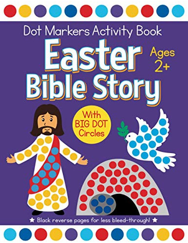 Book : Easter Bible Story Dot Markers Activity Book Ages 2.