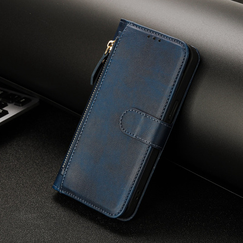 Funda De Piel Con Cierre De Primera Calidad Para Motorola E40, A Prueba De Golpes, Protección De 360°, Cartera, Bloqueo Rfid, Soporte