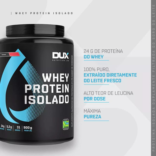 Whey Protein Isolado Chocolate Branco Dux 450g