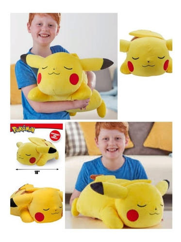 Pokémon Peluche Pikachu Sleep 48cm Almohada 