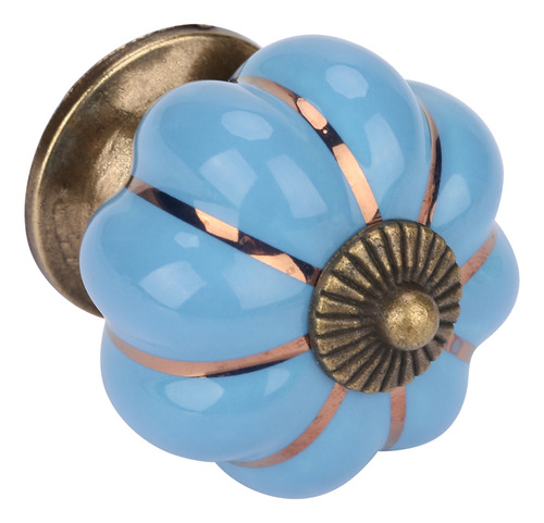 Tirador De Cerámica Pumpkin Knobs De Estilo Europeo Para Hab