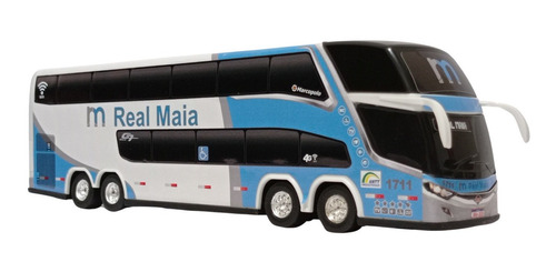 Brinquedo Em Miniatura Ônibus Real Maia 2 Andares