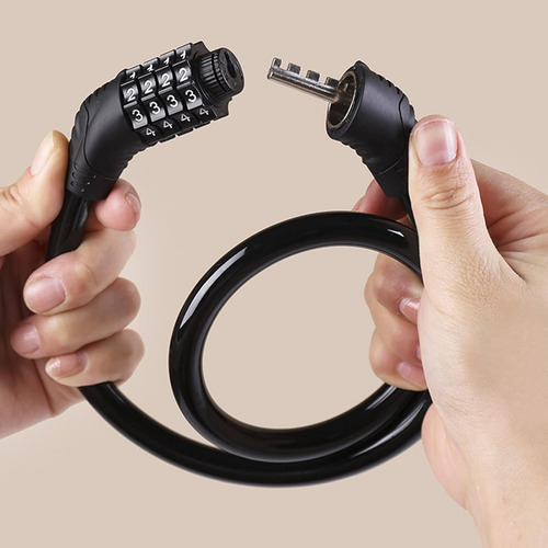 Candado Para Bicicleta 2 Pack Resistente De 4 Digitos