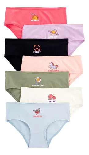 comprar Pack 7 Bombachas De Algodón Diseño Días De Semana Carters