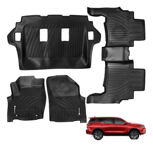 Set Pisos Rigidos Tipo Bandeja Toyota Fortuner 2019