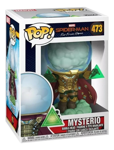 Funko Pop Spiderman Far From Home - Mysterio #473 Dañado