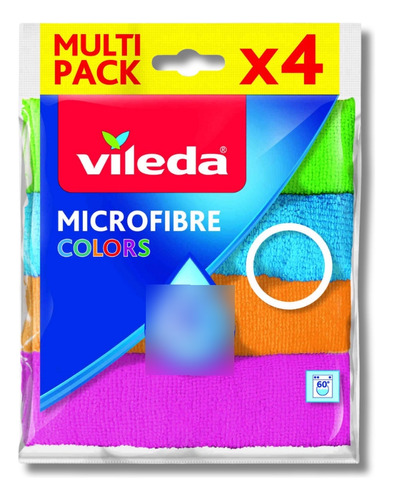 Paño Microfibra Vileda Absorbentes Multi Pack X4 Colores