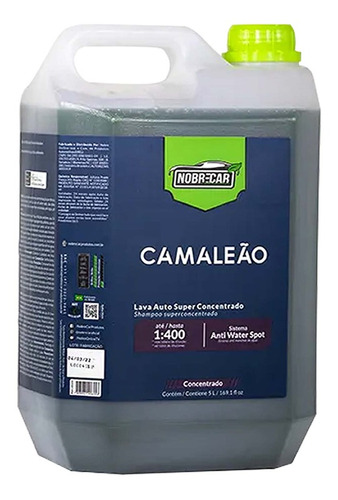 Detergente Camaleão 1:400  Concentrado 5 Litros Nobre Car