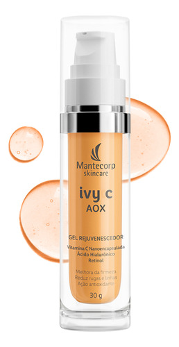 Mantecorp Gel Rejuvenescedor Facial Ivy C Aox 30g Todo Tipo De Pele Noite
