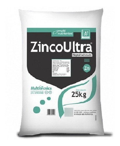 Sulfato De Zinco Adubo Fertilizante Solúvel - 1 Kg
