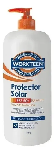 Bloqueador Dermoprotector Workteen Fps 50+ 1 Litro