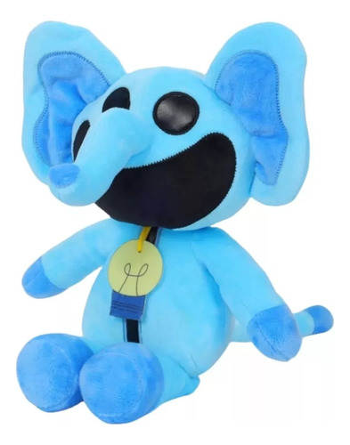 1 Pieza Juguete De Peluche Animal Sonriente Elefante Azul Color Bubba Bubbaphant