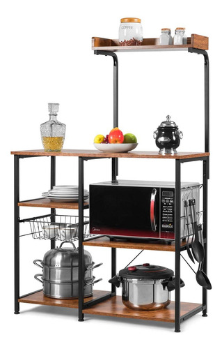 Ldaily Estante De Cocina De 5 Niveles, Soporte Industrial P.