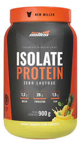 Whey Isolate Protein Pote 900g Proteína Isolada New Millen Sabor ...