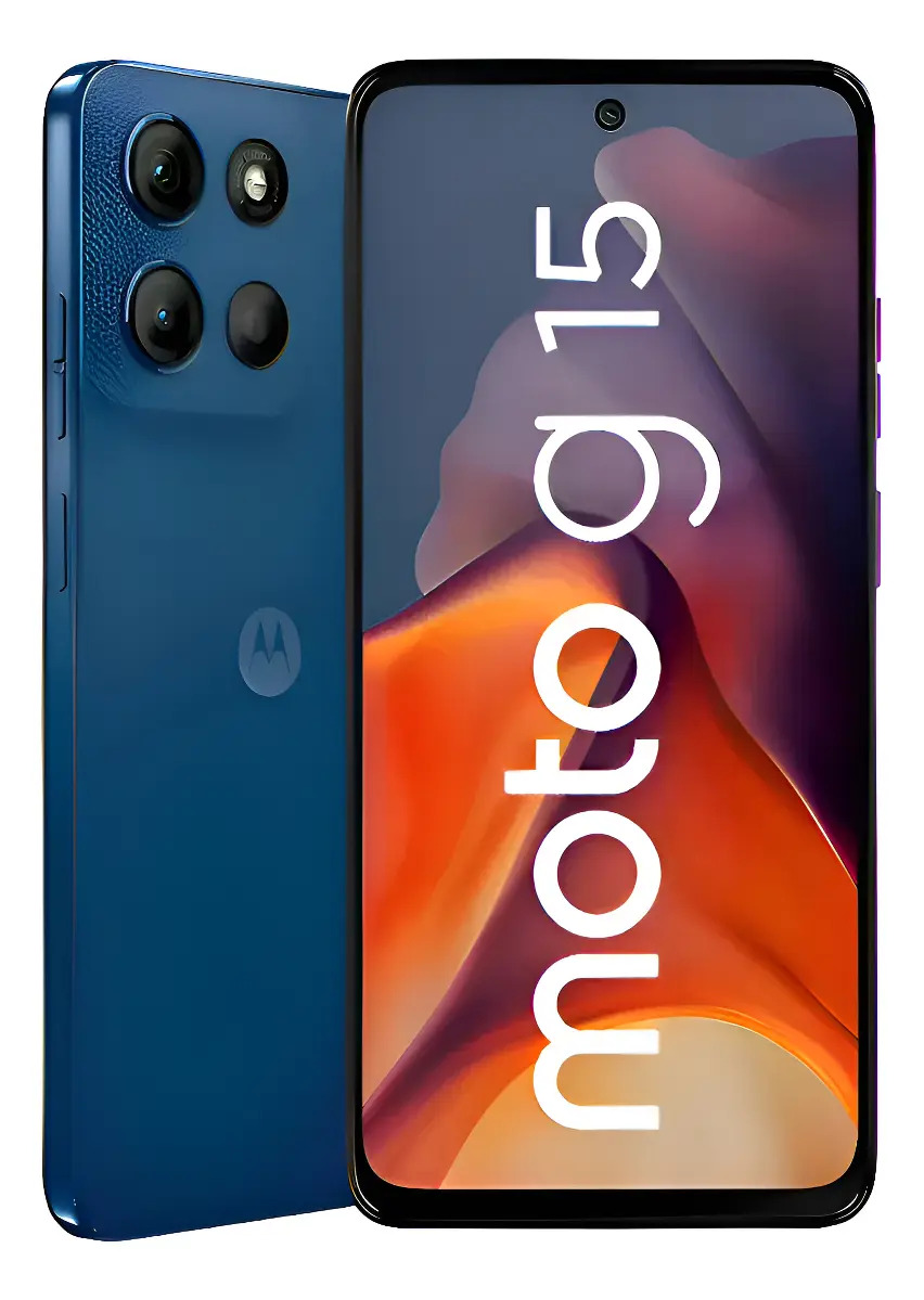 Celular Moto G15 Azul Dual Sim 256 Gb De Memória E 8 Gb Ram