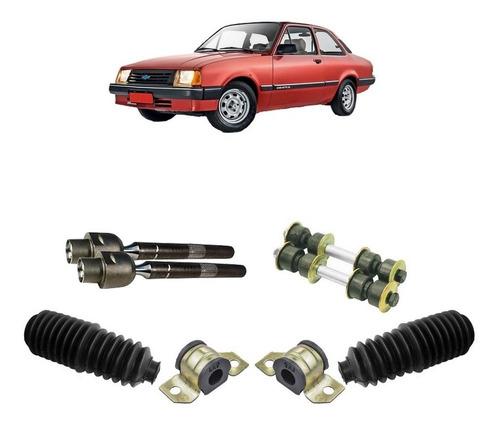 Kit Barra Axial Chevette 1979 1980 Bieleta Bucha Barra Coifa