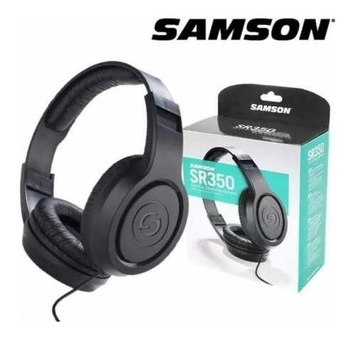 Fone De Ouvido Over-ear Stereo Samson Sr350 Preto