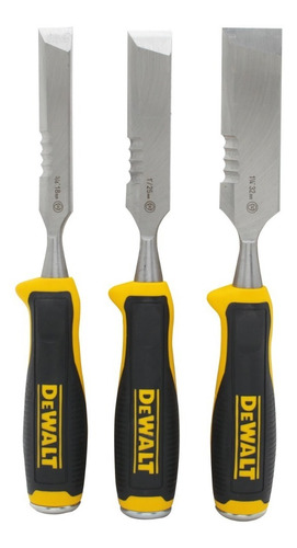 Set 3 Formones Madera Para Corte Lateral Dewalt- Barracuda 