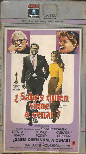 ¿sabes Quien Viene A Cenar? Vhs K. Hepburn Sidney Poitier