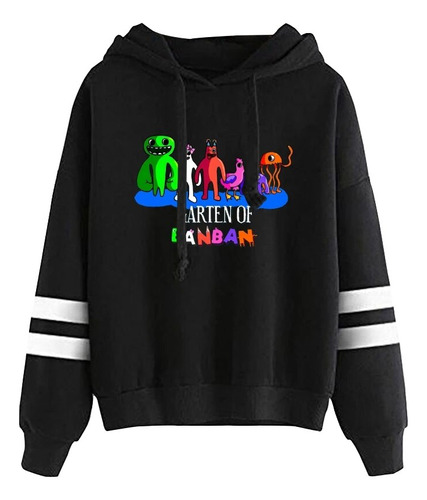 Sudadera Con Capucha Garten Of Banban, Sin Bolsillo, Barras