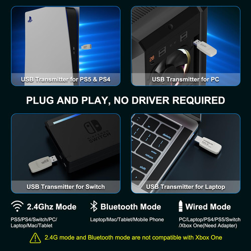 Auriculares Inalámbricos Para Juegos Yotms Q6 Para Ps5/ps4/p